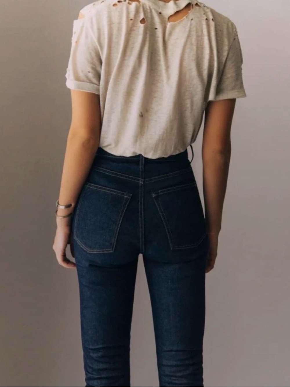 imogene + willie elizabeth high rise dark indigo denim